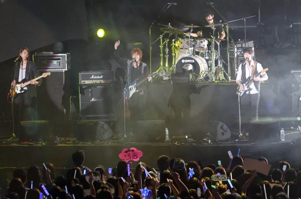 Південнокорейські Поп Групи Cnblue Виступити Їхньому Концерті Тайбеї Тайвань Вересня — стокове фото