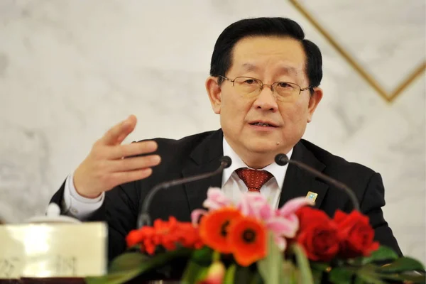 Wan Gang Miniszter Tudomány Technológia Alelnöke Cppcc Kínai Népek Politikai — Stock Fotó