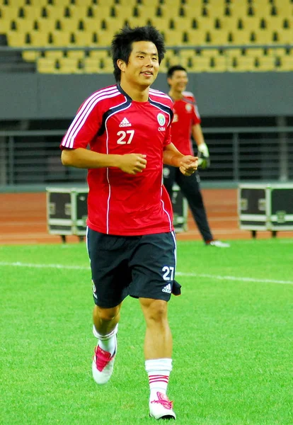 Hao Junmin Seleção Chinesa Futebol Masculino Durante Uma Sessão Treinamento — Fotografia de Stock