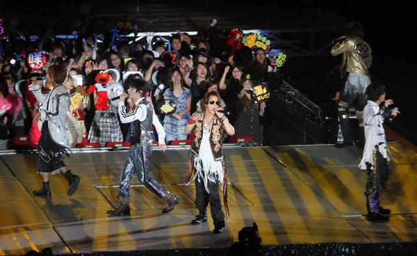 Grupo Pop Japonés Kat Tun Actúa Concierto Gira Mundial Kat — Foto de Stock