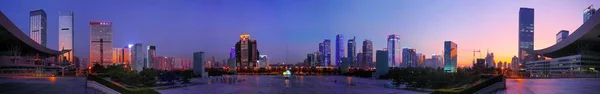 Şehir Shenzhen Şehir Panoramik Gece Görünümü Güney Çin Guangdong Eyaleti — Stok fotoğraf