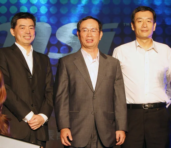 Von Davis Tsai General Manager Von Microsoft Taiwan Joseph Hsu — Stockfoto