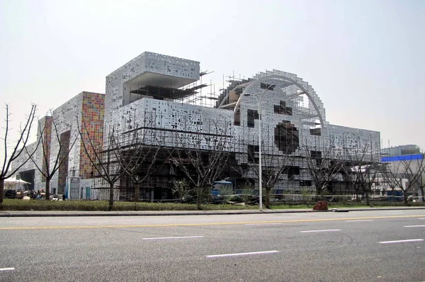 Vista Pavilhão República Coreia Coreia Sul Construção Local Expo Xangai — Fotografia de Stock