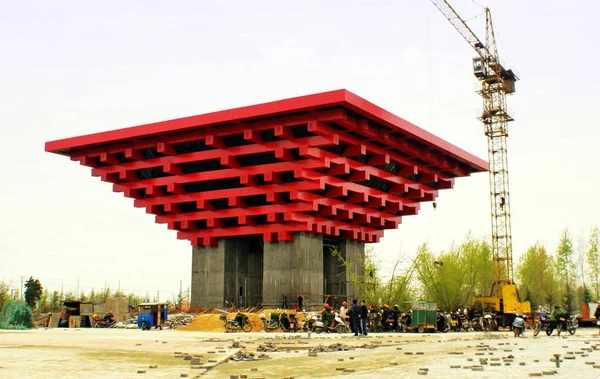 Ein Nachbau Des China Pavillons Für Die Weltausstellung 2010 Shanghai — Stockfoto