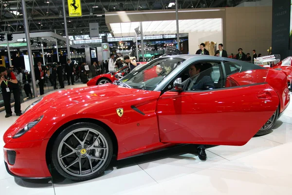 Ferrari 599 Gto Jest Wyświetlany Pekin International Automotive Exhibition Znany — Zdjęcie stockowe