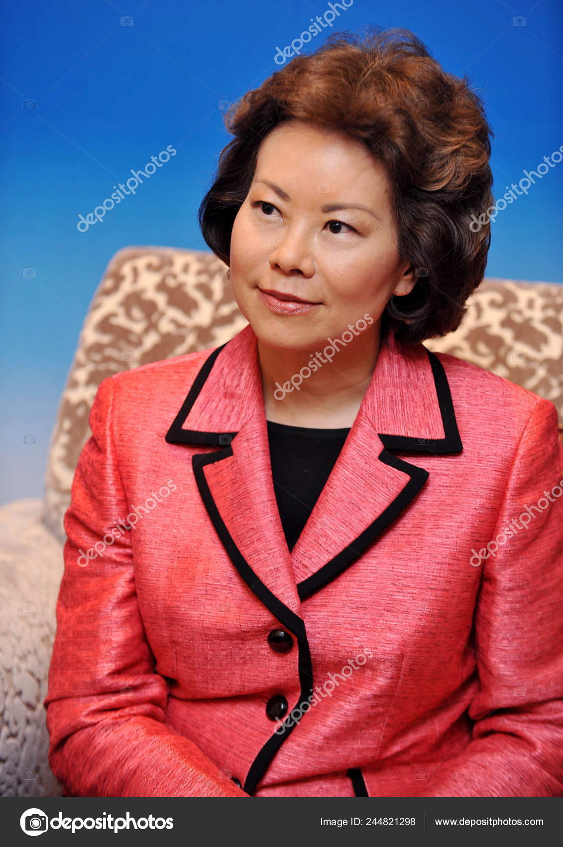 Former Secretary Labor Elaine Chao Seen Information Communication