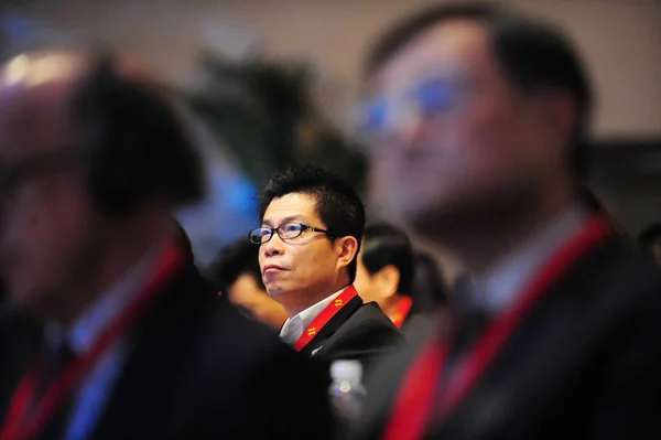 Wang Zhongjun Prezes Firmy Huayi Braci Media Corporation Jest Widoczne — Zdjęcie stockowe