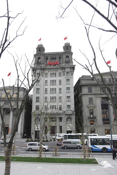 Vue Bâtiment Aia Sur Bund Shanghai Chine Avril 2010 — Photo