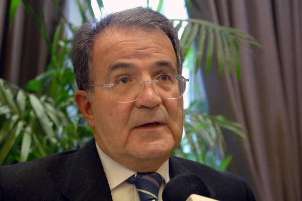 Romano Prodi Former European Commission President Former Italian Prime Minister — Stock Photo, Image