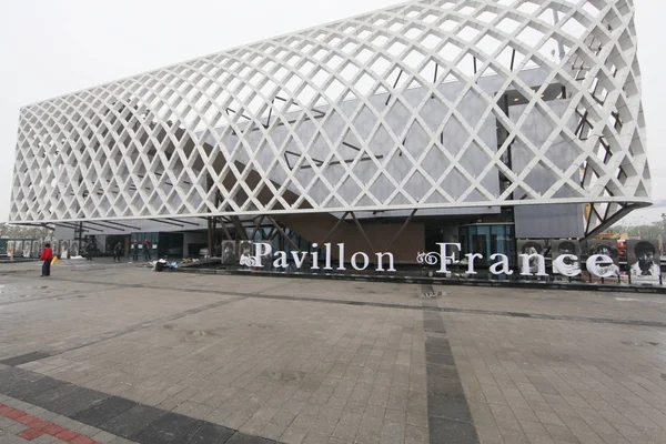 Vista Pavilhão França Site Expo Xangai China Abril 2010 — Fotografia de Stock