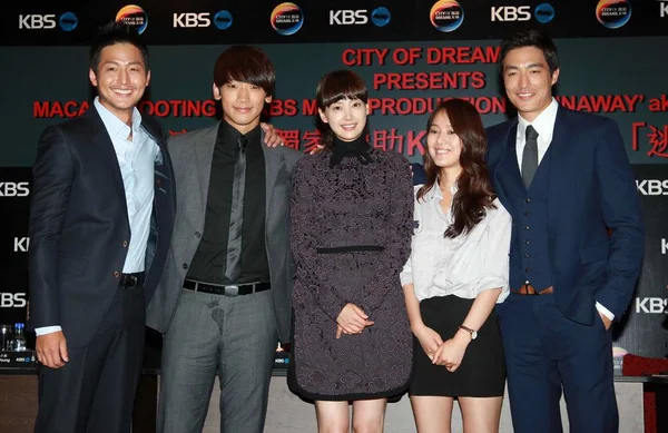 Desde Izquierda Los Actores Surcoreanos Lee Jung Jin Lee Jeong — Foto de Stock