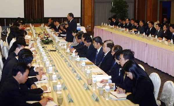 Delegaciones China Continental Taiwán Asisten Segunda Ronda Negociación Pacto Comercial —  Fotos de Stock