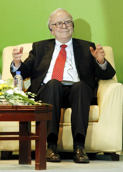 Abd Yatırımcı Adamı Warren Buffet Töreni Pekin Çin Eylül 2010 — Stok fotoğraf