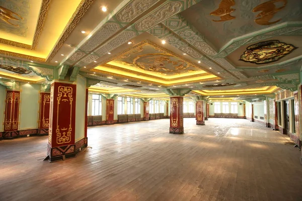 Interiér Síně Fairmont Peace Hotelu Tříleté Rekonstrukci Šanghaji Čína Březen — Stock fotografie