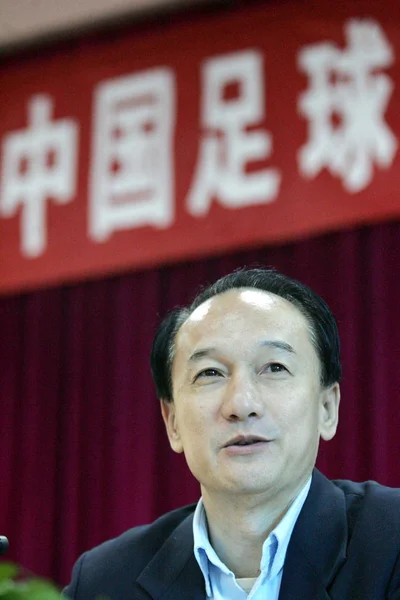 Xie Yalong Viceprezident Čínské Fotbalové Asociace Cfa Mluví Schůzce Kunming — Stock fotografie