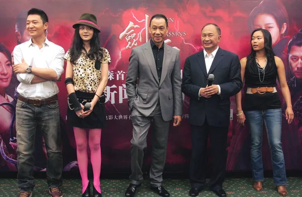 Van Links Chinese Acteur Zonghan Taiwan Actrice Barbie Hsu Chinese — Stockfoto