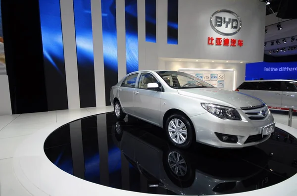 Byd Visas Beijing International Automotive Exhibition Känd Som Auto China — Stockfoto
