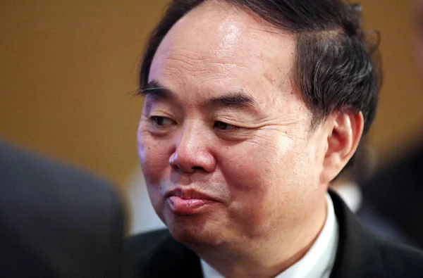 Zhou Prezes Chińskiej Akademii Inżynierii Jest Postrzegany Podczas Sesji Xxi — Zdjęcie stockowe