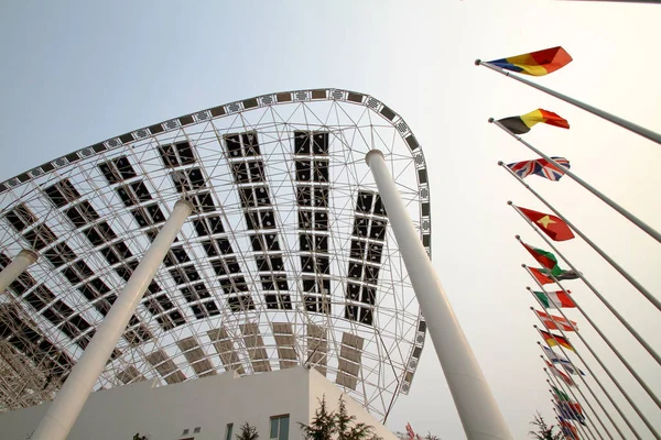 View China Solar Valley International Convention Center Powered Solar Energy — Stock Photo, Image