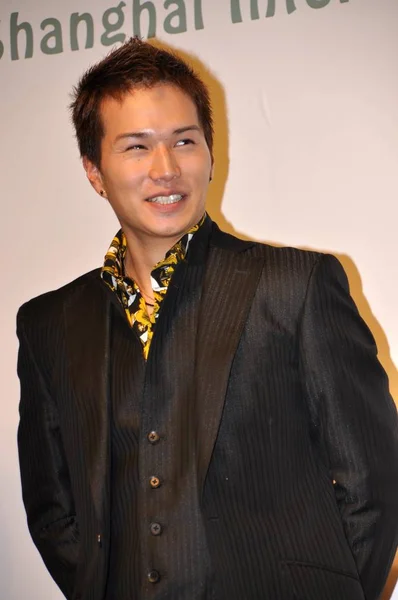 2010 日中国 上海市に上海映画祭の会期中イベントを見て日本の俳優市原隼人 — ストック写真