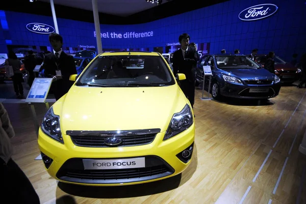 Ford Focus Carros São Exibidos 11Th Beijing International Automotive Exhibition — Fotografia de Stock