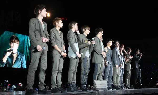 Güney Koreli Pop Grubunun Super Junior Eylül 2010 Güney Koreli — Stok fotoğraf