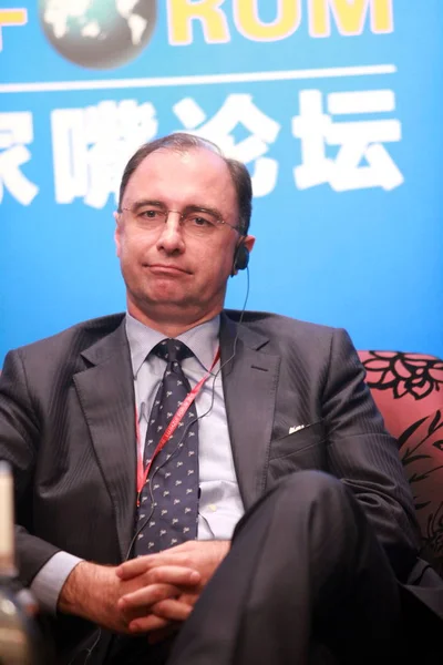 Xavier Rolet Ceo London Stock Exchange Lse Visto Durante Lujiazui — Fotografia de Stock