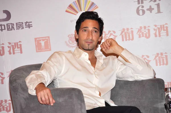 Actor Adrien Brody Seen Press Conference 13Th Shanghai International Film — Stock Photo, Image