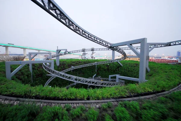 Uitzicht Berg Stoeltjeslift Titlis Het Zwitserse Paviljoen Het World Expo — Stockfoto