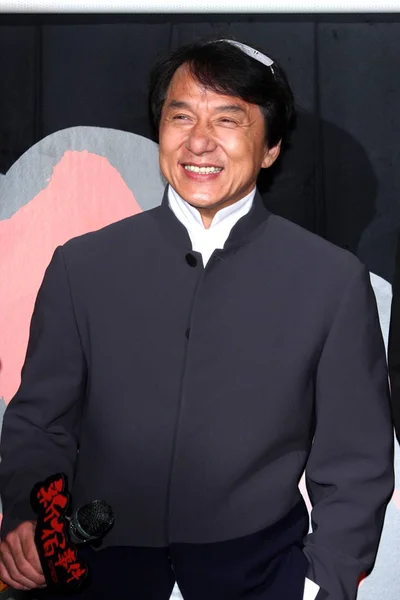 Hong Kong Kungfu Star Jackie Chan Posiert Während Der Premiere — Stockfoto