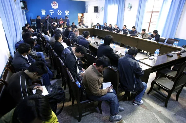 Vista Una Conferencia Prensa Sobre Muerte Recluso Años Que Murió —  Fotos de Stock