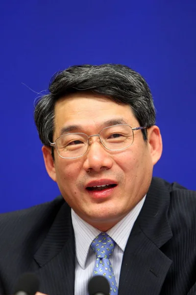 Liu Tienan Vice Chairman National Development Reform Commission Speaks Press — Stock Photo, Image