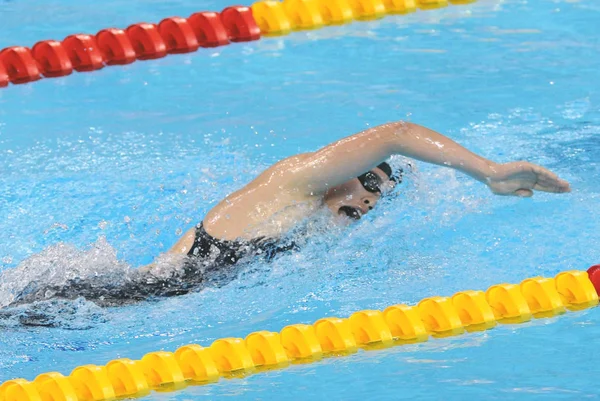 Chinas Ye Shiwen competes in the womens 400m individual medley at the 16th Asian Games in Guangzhou city, south Chinas Guangdong province, November 14, 2010.