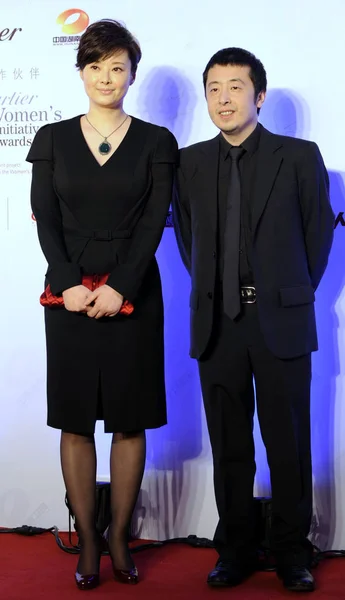 Sutradara Film Tiongkok Jia Zhangke Dan Aktris Tiongkok Yuan Datang — Stok Foto