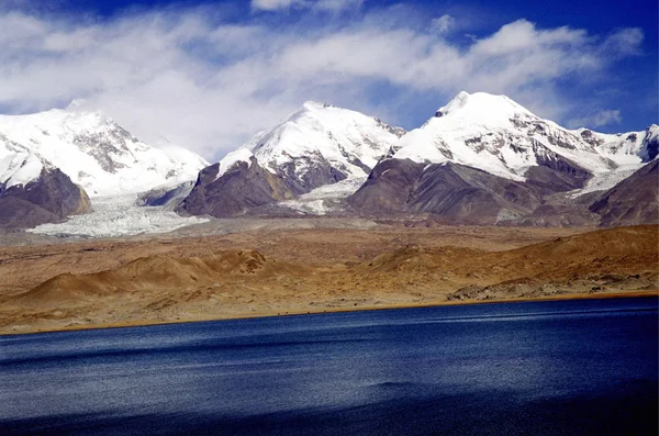 Landschap Van Plateau Hoge Bergen Het Pamirbergen Tajik Autonome Hongaarse — Stockfoto