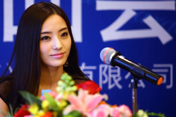 Südkoreanische Schauspielerin Han Chae Young Bei Einer Pressekonferenz Zur Förderung — Stockfoto