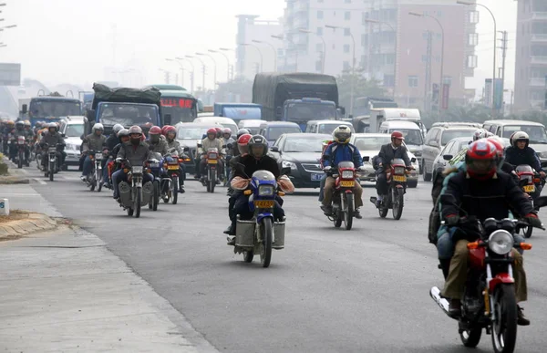 Çinli Göçmen Işçi Olarak Çin Yeni Yılı Foshan City Güney — Stok fotoğraf