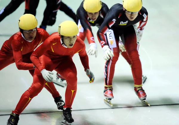 Chinesische Links Und Kanadische Skater Messen Sich Beim Finale Der — Stockfoto