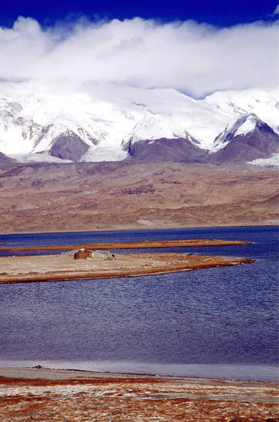 Landschap Van Plateau Hoge Bergen Het Pamirbergen Tajik Autonome Hongaarse — Stockfoto