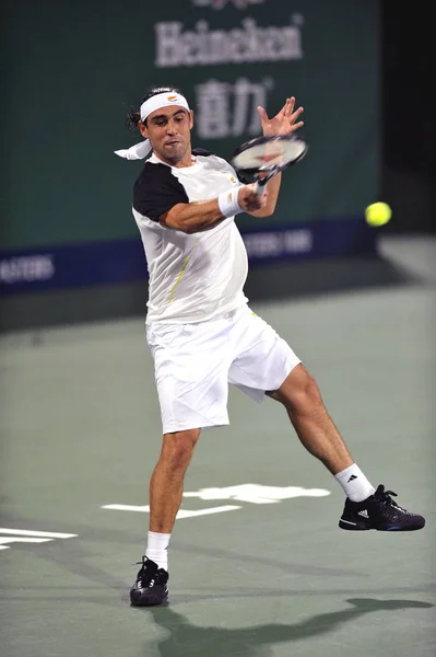 Marcos Baghdatis Cyperns Tävlar Mot Jeremy Chardy Frankrike Den Första — Stockfoto