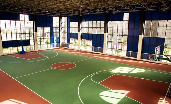 Αρχείο Θέα Ένα Γυμναστήριο Στο Πανεπιστήμιο Του Caotang Στην Πόλη — Φωτογραφία Αρχείου