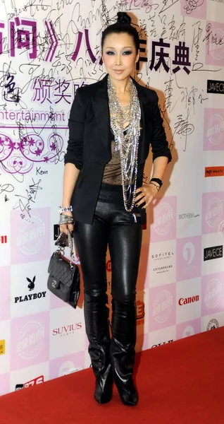 Chinese Singer Sun Yue Arrives Event Beijing China February 2009 — Stock Photo, Image