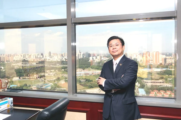 Zou László Vállalati Jogász Gome Alapító Huang Guangyu Peking Kína — Stock Fotó