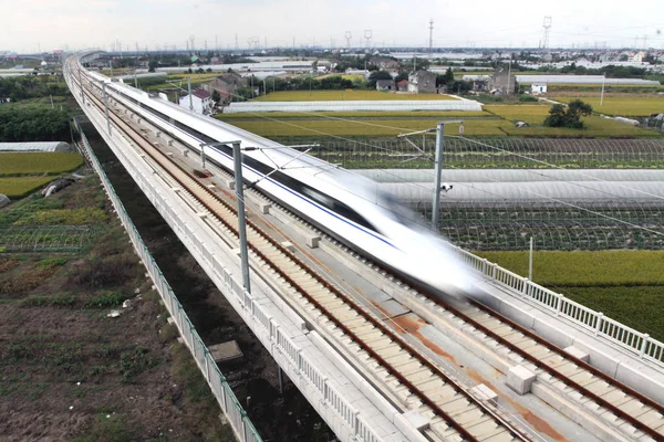 Tren Crh China Railway High Speed 380A Funciona Ferrocarril Alta — Foto de Stock