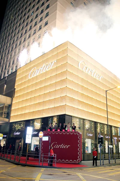 Vista Carro Chefe Cartier Hong Kong China Novembro 2010 — Fotografia de Stock