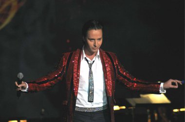 Russian singer Vitas performs during a charity concert in Shanghai, China, September 18, 2010. clipart