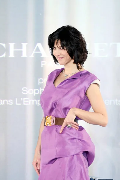 Aktris Prancis Sophie Marceau Berpose Sebuah Konferensi Pers Untuk Mempromosikan — Stok Foto