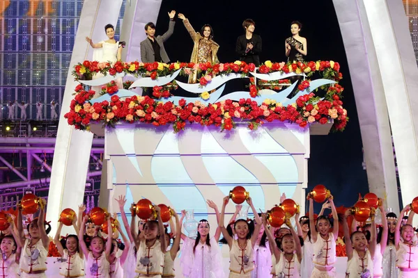 광저우 2010 일에서에서 아시안 게임의 개막식 — 스톡 사진