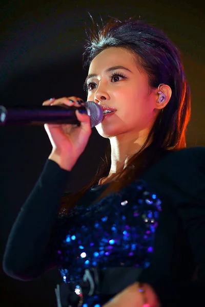 Cantor Taiwanês Jolin Tsai Apresenta Durante Concerto Estrelas Asiáticas Cidade — Fotografia de Stock