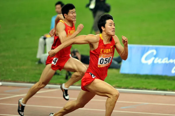 Étoile Chinoise Liu Xiang Devant Précipite Ligne Dans Finale 110M — Photo